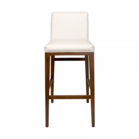 Upholstery Back Cushioning Wooden Bar Stool