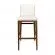 Upholstery Back Cushioning Wooden Bar Stool