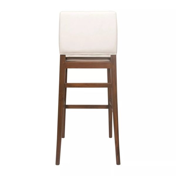 Upholstery Back Cushioning Wooden Bar Stool1