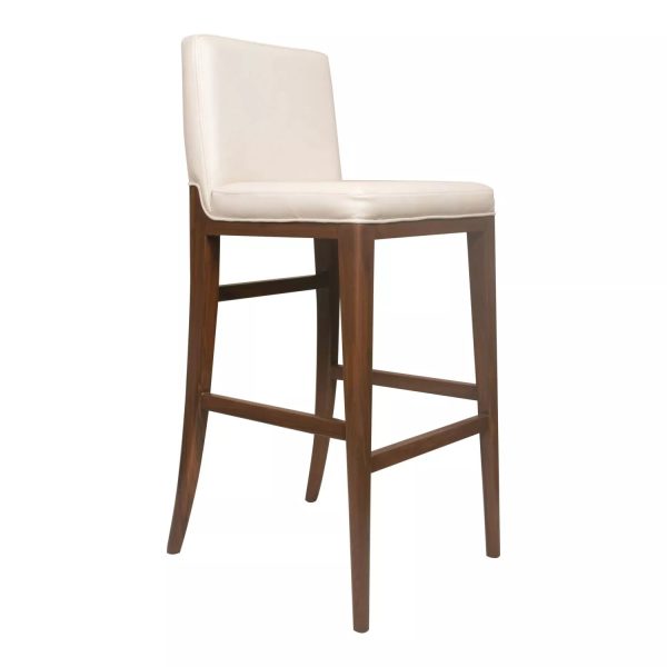 Upholstery Back Cushioning Wooden Bar Stool2