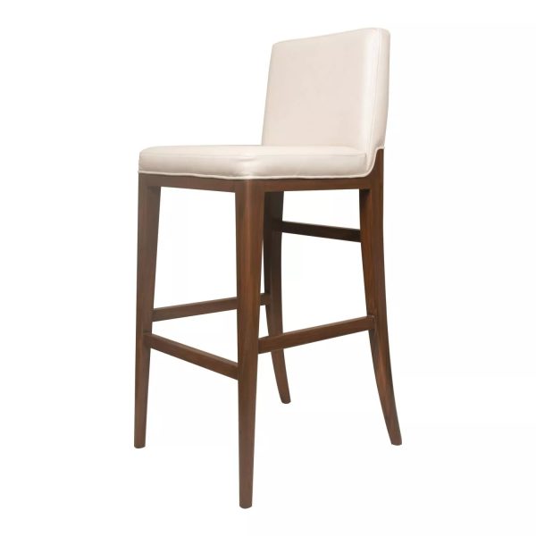 Upholstery Back Cushioning Wooden Bar Stool3