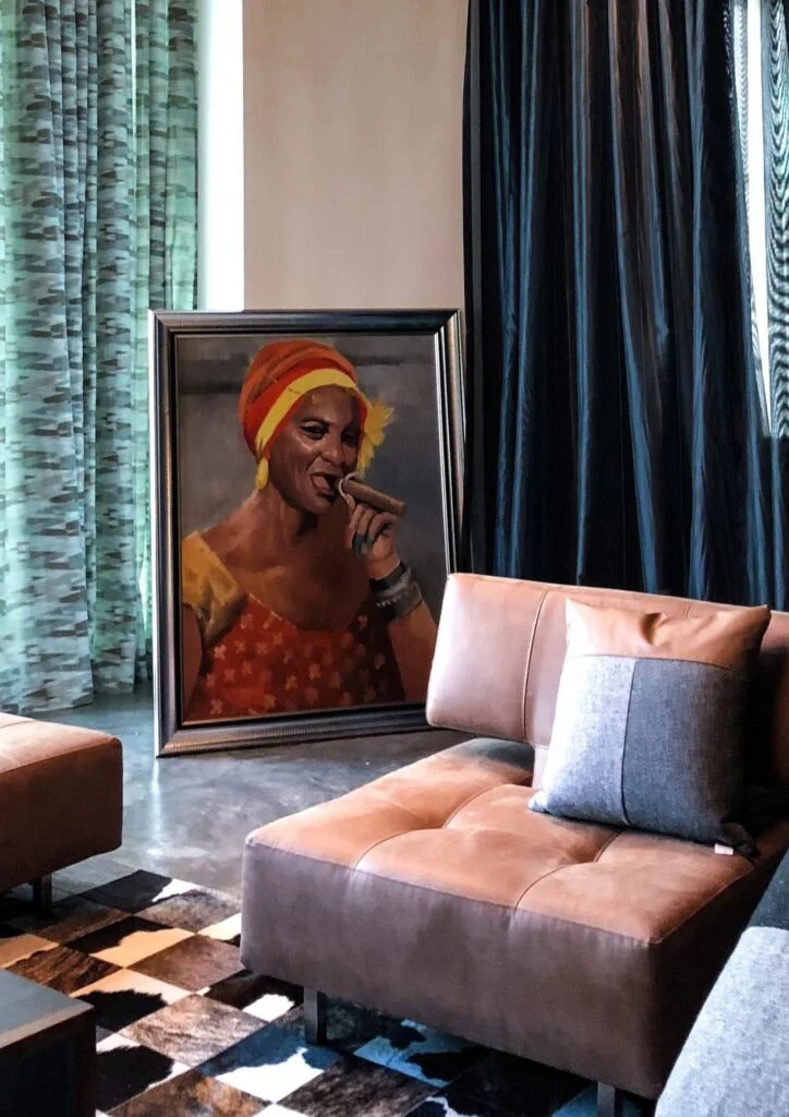 decorate your living room with a comfy brown sofa