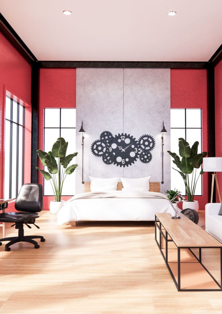 Red - Colour Combinations to Enhance Your Bedroom Walls